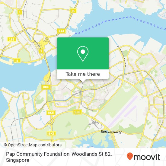 Pap Community Foundation, Woodlands St 82 map
