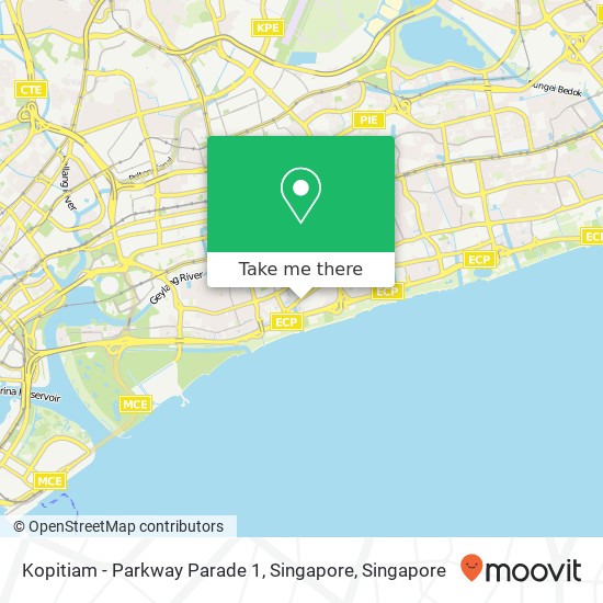 Kopitiam - Parkway Parade 1, Singapore map