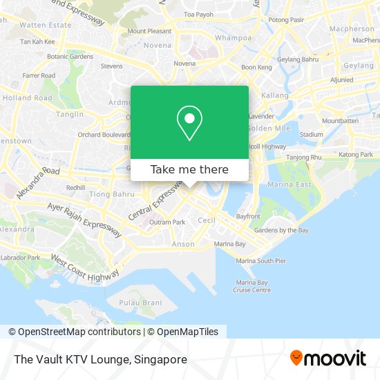 The Vault KTV Lounge map
