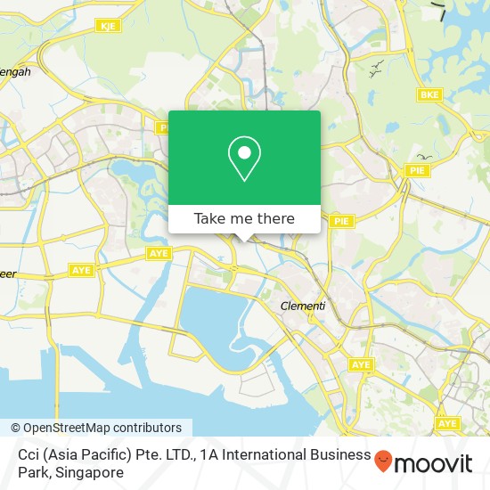 Cci (Asia Pacific) Pte. LTD., 1A International Business Park map