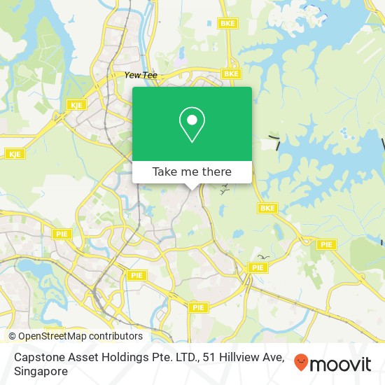 Capstone Asset Holdings Pte. LTD., 51 Hillview Ave地图