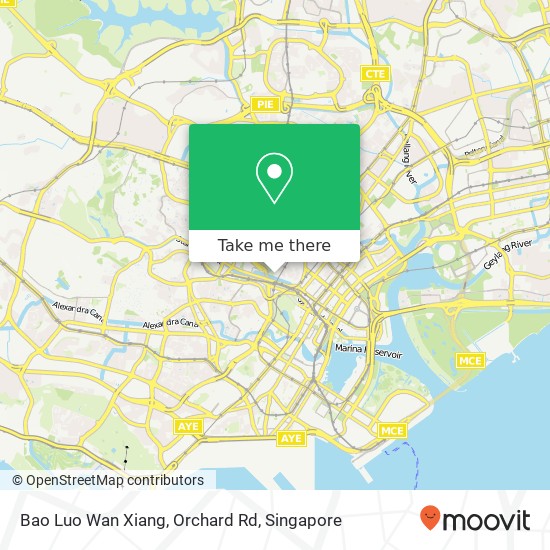 Bao Luo Wan Xiang, Orchard Rd map