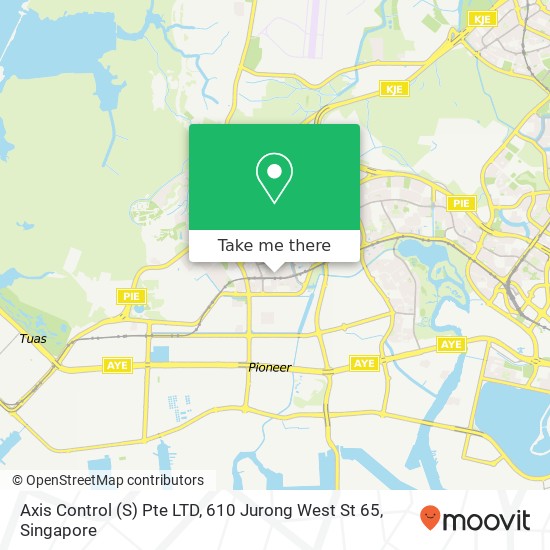 Axis Control (S) Pte LTD, 610 Jurong West St 65地图