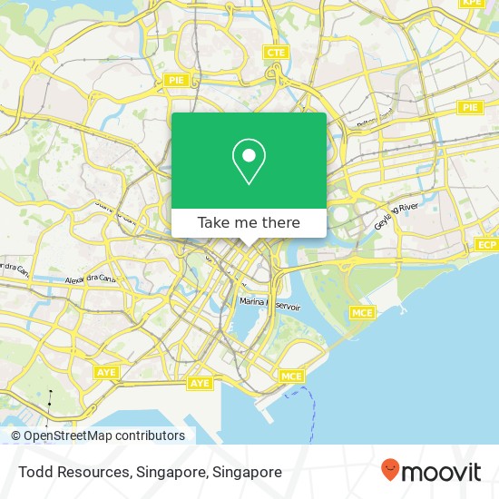 Todd Resources, Singapore map