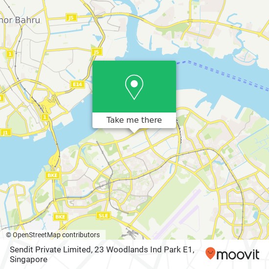 Sendit Private Limited, 23 Woodlands Ind Park E1地图