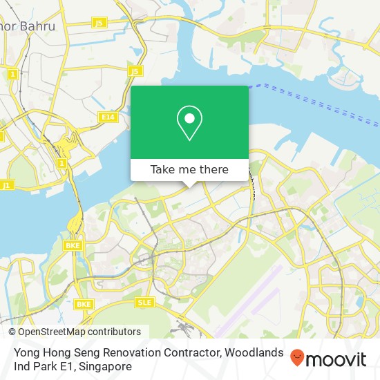 Yong Hong Seng Renovation Contractor, Woodlands Ind Park E1 map