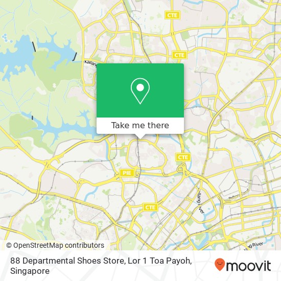 88 Departmental Shoes Store, Lor 1 Toa Payoh map