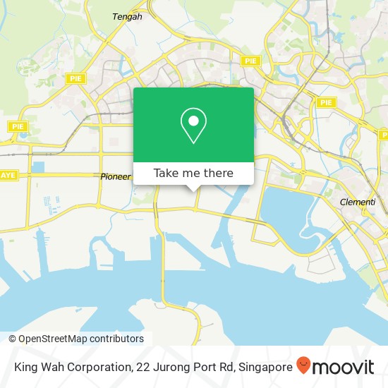 King Wah Corporation, 22 Jurong Port Rd地图