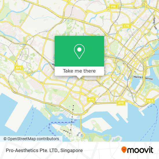 Pro-Aesthetics Pte. LTD. map