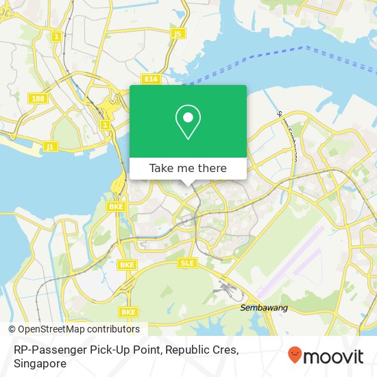 RP-Passenger Pick-Up Point, Republic Cres地图