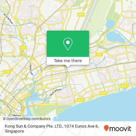Kong Sun & Company Pte. LTD., 1074 Eunos Ave 6地图