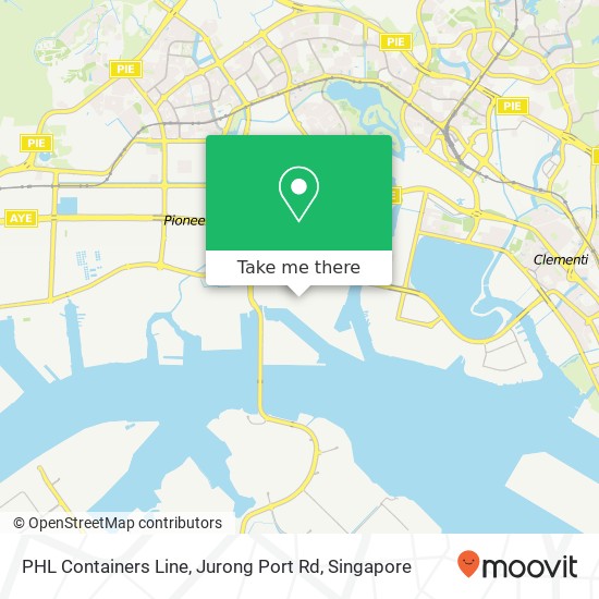 PHL Containers Line, Jurong Port Rd map