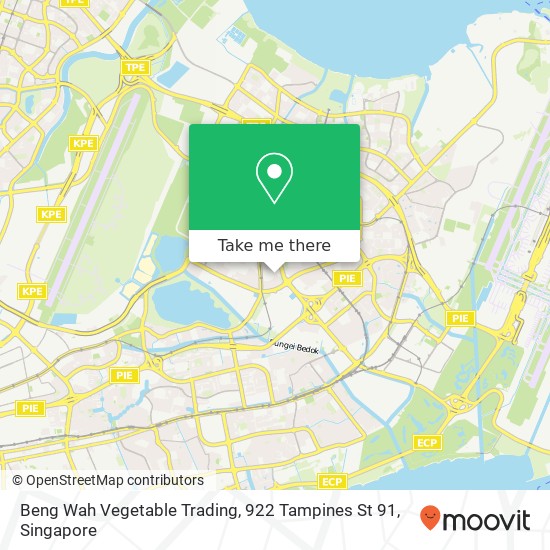 Beng Wah Vegetable Trading, 922 Tampines St 91地图