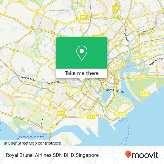 Royal Brunei Airlines SDN BHD map