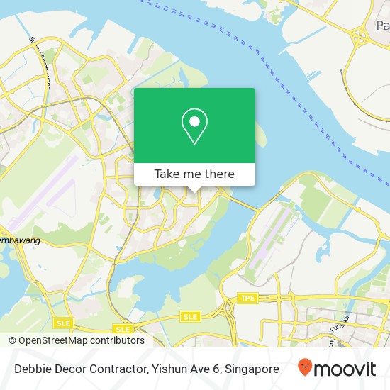 Debbie Decor Contractor, Yishun Ave 6 map