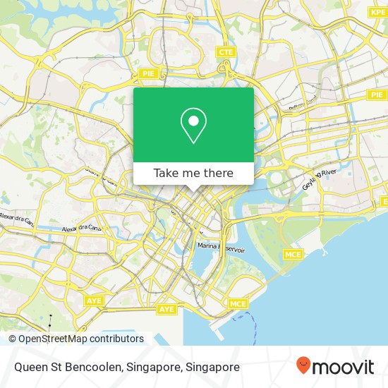 Queen St Bencoolen, Singapore map