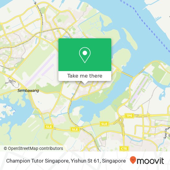 Champion Tutor Singapore, Yishun St 61地图