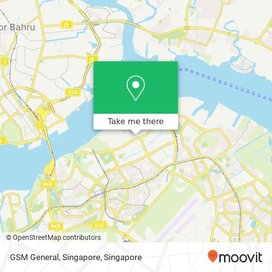 GSM General, Singapore map