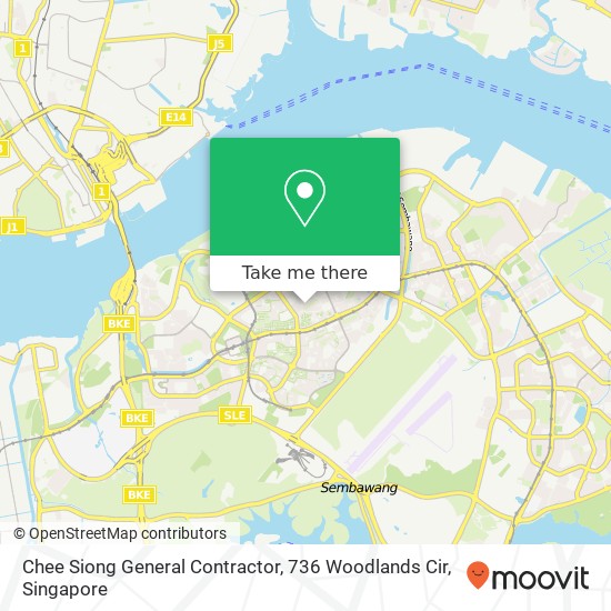 Chee Siong General Contractor, 736 Woodlands Cir map