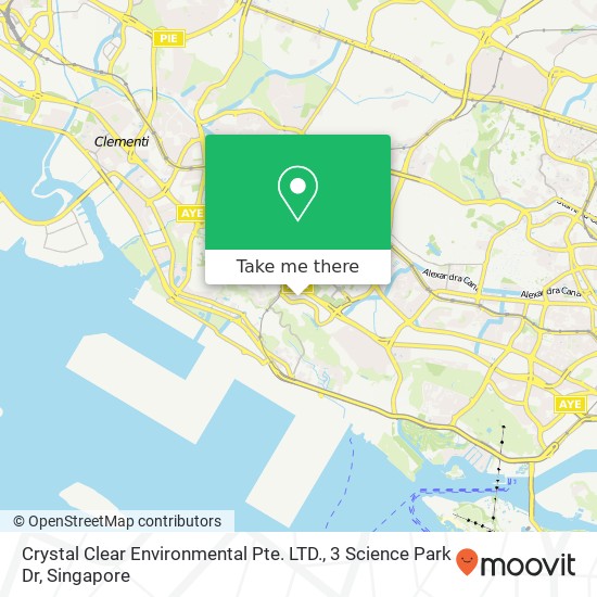 Crystal Clear Environmental Pte. LTD., 3 Science Park Dr map