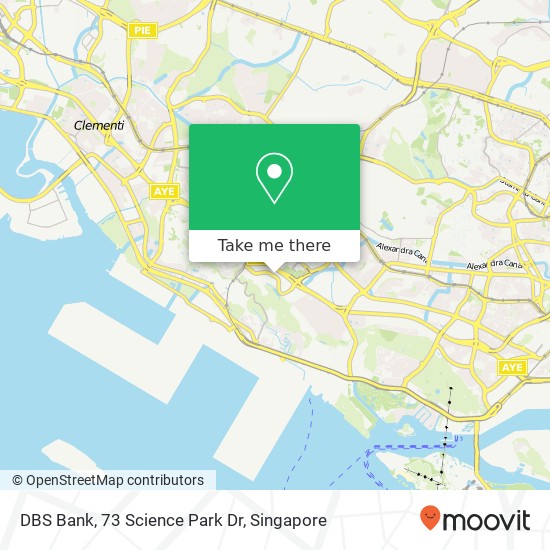 DBS Bank, 73 Science Park Dr地图