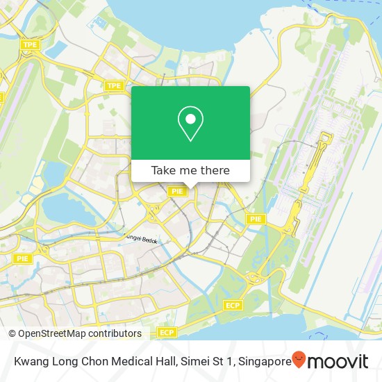 Kwang Long Chon Medical Hall, Simei St 1 map