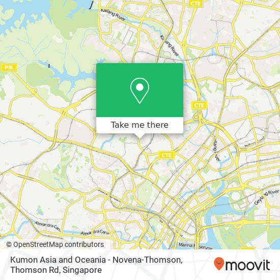 Kumon Asia and Oceania - Novena-Thomson, Thomson Rd map