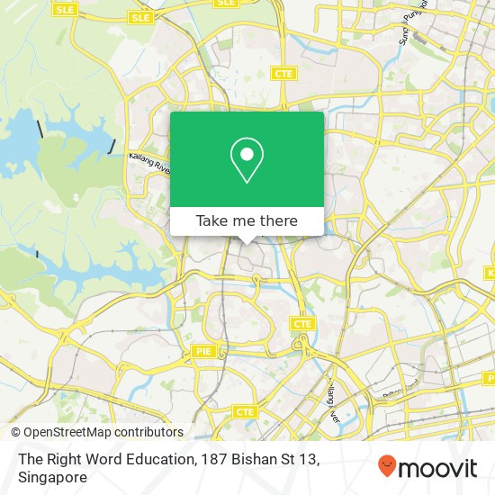 The Right Word Education, 187 Bishan St 13 map