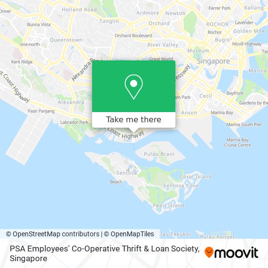 PSA Employees' Co-Operative Thrift & Loan Society map