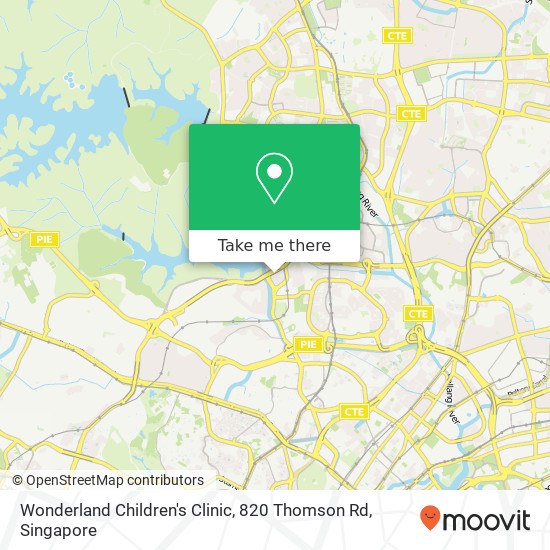 Wonderland Children's Clinic, 820 Thomson Rd地图