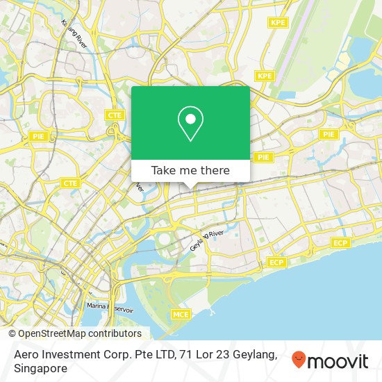 Aero Investment Corp. Pte LTD, 71 Lor 23 Geylang地图