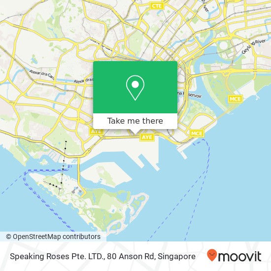 Speaking Roses Pte. LTD., 80 Anson Rd map