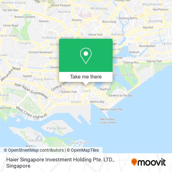 Haier Singapore Investment Holding Pte. LTD. map