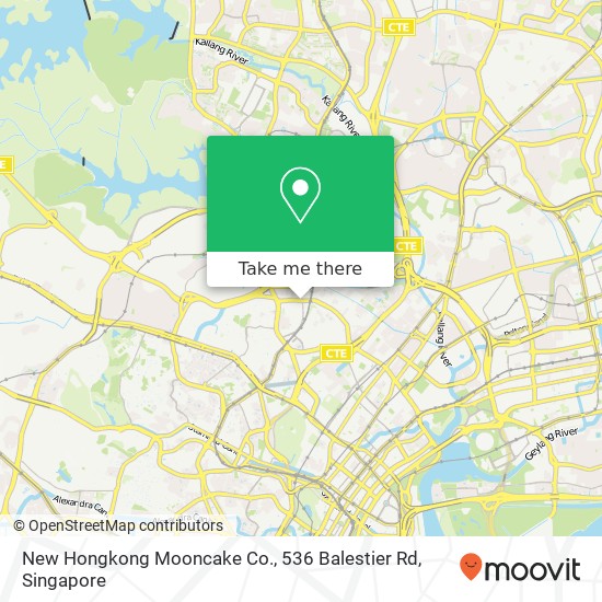 New Hongkong Mooncake Co., 536 Balestier Rd地图