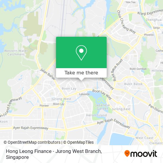 Hong Leong Finance - Jurong West Branch map