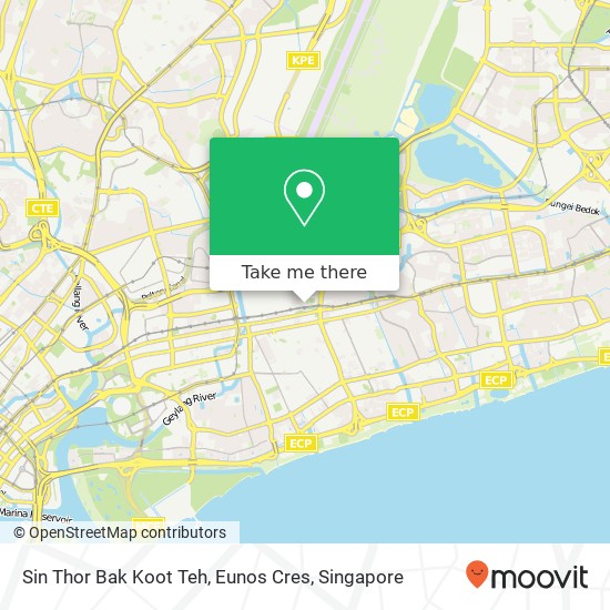 Sin Thor Bak Koot Teh, Eunos Cres map