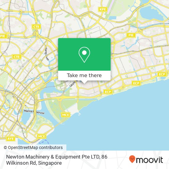 Newton Machinery & Equipment Pte LTD, 86 Wilkinson Rd地图