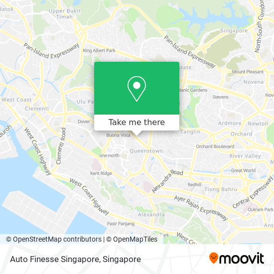 Auto Finesse Singapore map