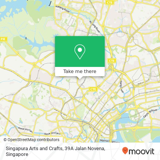 Singapura Arts and Crafts, 39A Jalan Novena地图