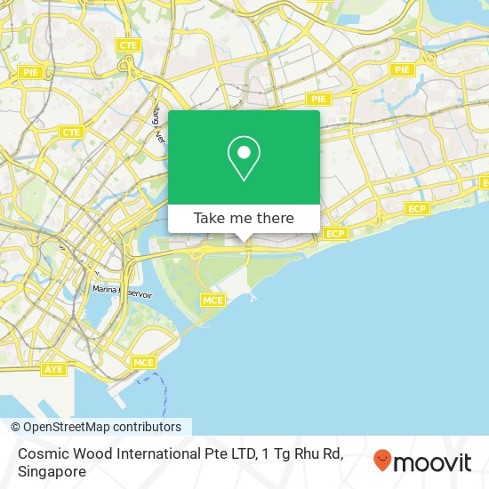 Cosmic Wood International Pte LTD, 1 Tg Rhu Rd map