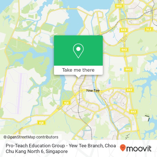 Pro-Teach Education Group - Yew Tee Branch, Choa Chu Kang North 6 map
