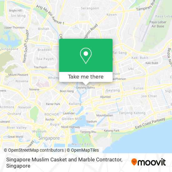 Singapore Muslim Casket and Marble Contractor map