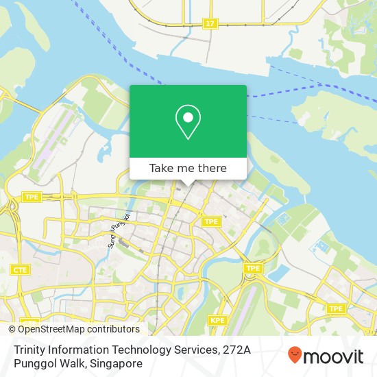Trinity Information Technology Services, 272A Punggol Walk map