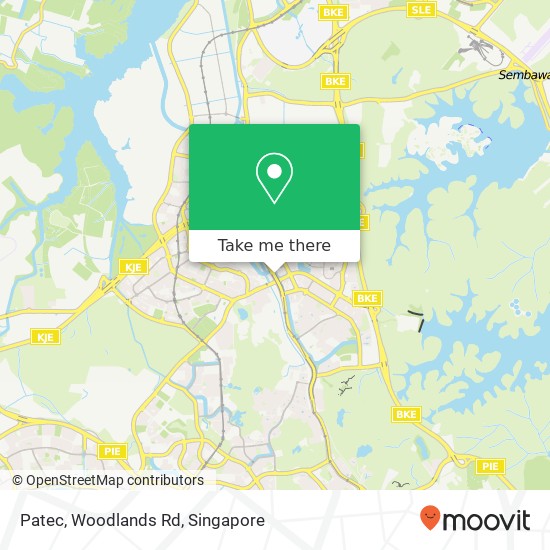 Patec, Woodlands Rd map