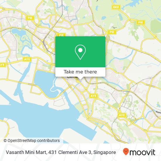 Vasanth Mini Mart, 431 Clementi Ave 3 map