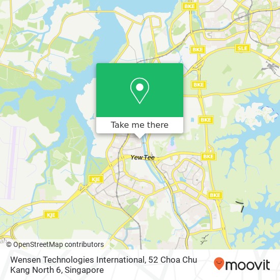 Wensen Technologies International, 52 Choa Chu Kang North 6地图