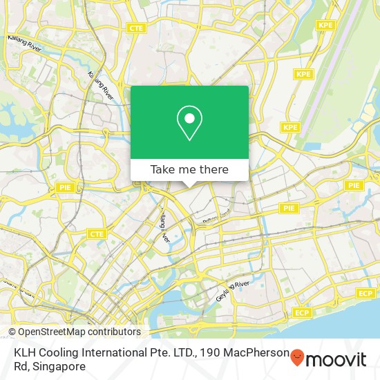 KLH Cooling International Pte. LTD., 190 MacPherson Rd地图