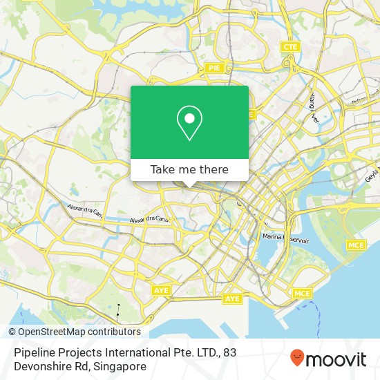 Pipeline Projects International Pte. LTD., 83 Devonshire Rd map
