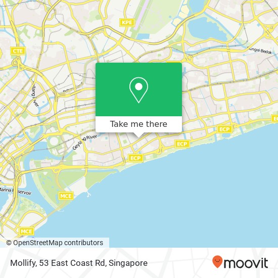 Mollify, 53 East Coast Rd地图