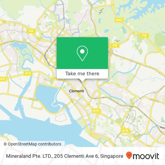Mineraland Pte. LTD., 205 Clementi Ave 6 map